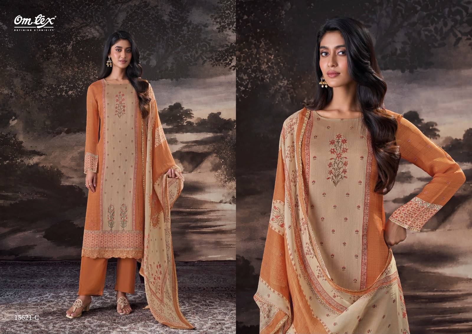 FATIMA 15621 Series BY GANGAFASHION Stylish Beautiful Colourful ORGANZA Dresses At Wholesale Price